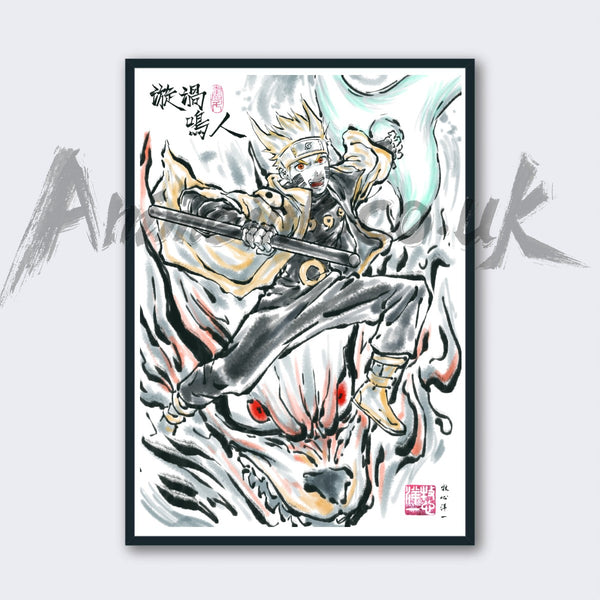 Naruto Uzumaki nine tailed fox – Animeink